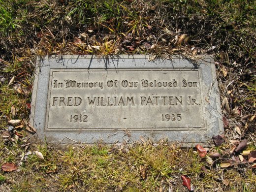 San Gabriel Cemetery, Fred W. Patten, Jr.