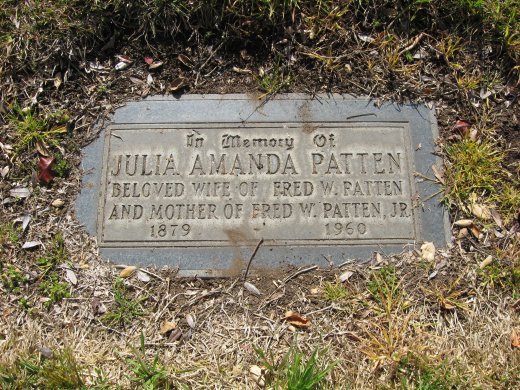 San Gabriel Cemetery, Julia Amanda Paten