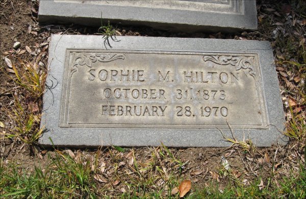 San Gabriel Cemetery, Sophie M. Hilton