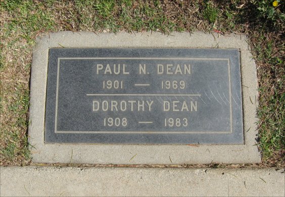 Bellevue Memorial Park, Paul N. Dean, Dorothy Dean