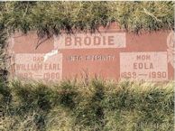 William Earl BRodie, Eola Walker Brodie