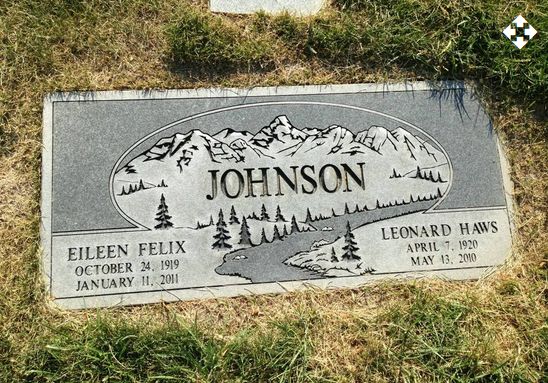 Eileen Felix Johnson, Leonard Haws Johnson