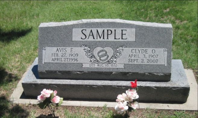 Clyde O. Sample, Avis E. Sample