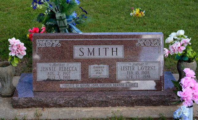 Jennie Rebecca Smith, Lester LaVerne Snith