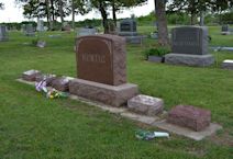 Hurtig headstones, Delphos Cemetery