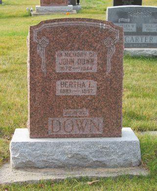 John Down, Bertha L. Down