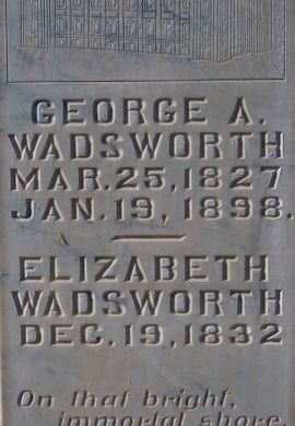 George Allen Wadsworth, Elizabeth Broadbent Wadsworth