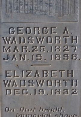 George Allen Wadsworth, Elizabeth Broadbent Wadsworth