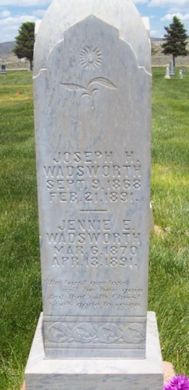 Joseph Heber Wadsworth, Jane Eveline Lee Wadsworth