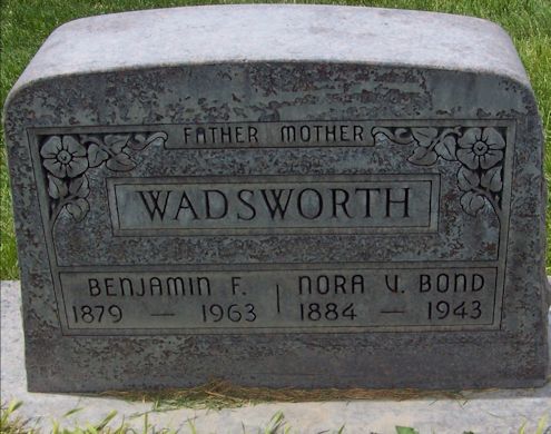 Joseph Heber Wadsworth, Jane Eveline Lee Wadsworth