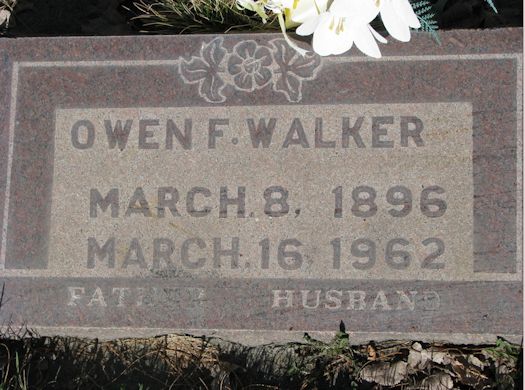 Owen F. Walker' headstone