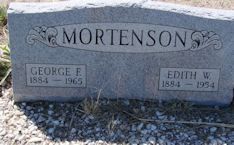 George Franklin Mortenson, Edith Western Mortenson