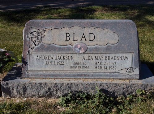Alda May Bradshaw Blad, Andrew Jackson Blad