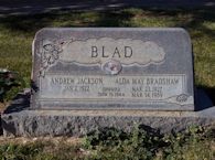 Andrew Jackson Blad, Alda May Bradshaw Blad
