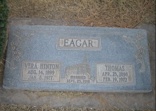 Vera Hinton Eagar, Thomas Eagar