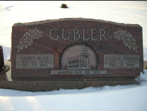 Lucille Hinton Gubler, Harris Hunt Gubler