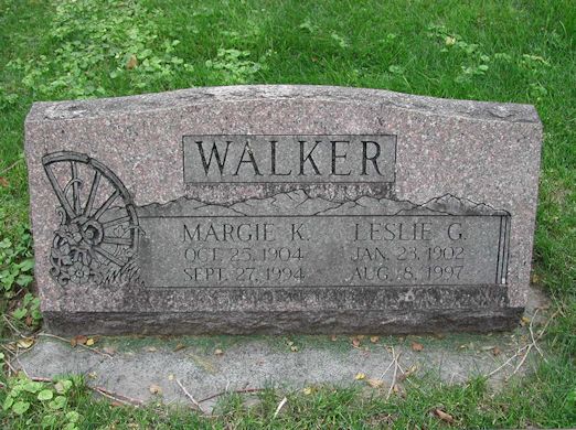 Margie Kate Finlinson Walker, Leslie George Walker