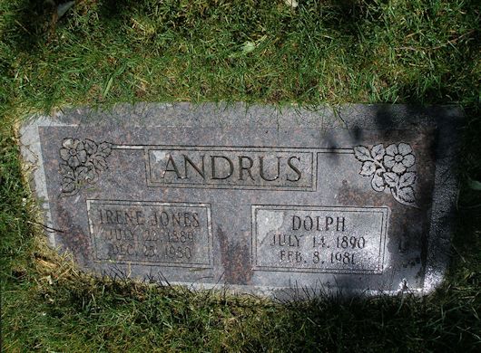 Dolph Andrus, Irene Jones Andrus