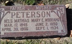 Niels Mathias Peterson, Mary E. Woodward Peterson