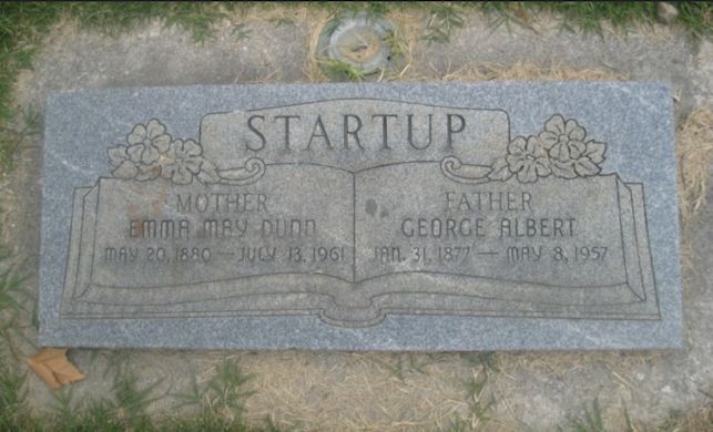 George Albert Startup, Emma May Dunn