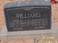 Susannah E. Williams, John H. Williams