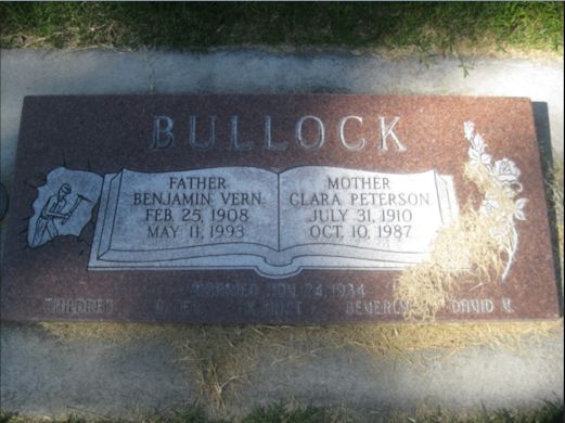 Benjamin Vern Bullock, Clara Peterson Bullock