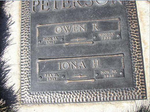 Owen R. Peterson, Iona H. Peterson