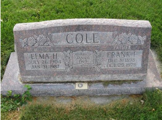Frank Forrest Cole, Elma Hinton Cole