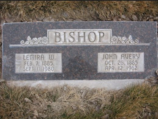 John Avery Bishop, Lemira W. Walker