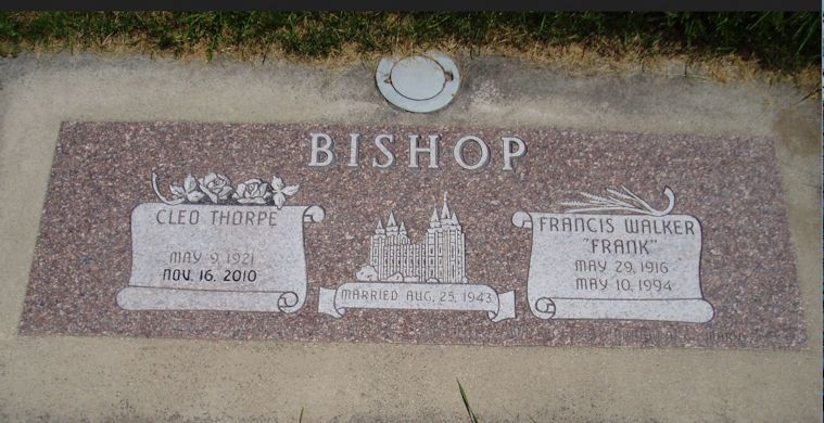 Francis Walker Bishop, Cleo Thorpe Bishop