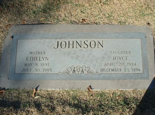 Ethelyn Haws Johnson, Joyce Johnson