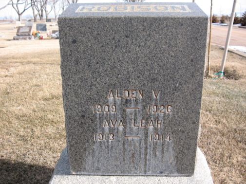 Alden V. Robison, Ava Leah Robison