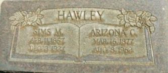 Sins M. Hawley, Arizona C. Hawley