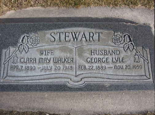 George Lyle Stewart, Clara May Walker Stewart