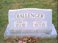 John T. Ballenger, Julia L. Ballenger