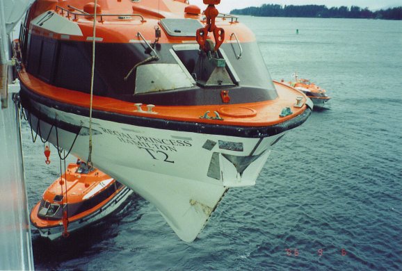 Regal Princess' tenders at Sitka, Alaska