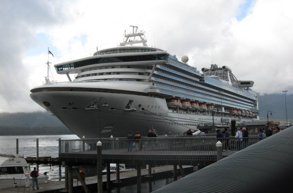 The Diamond Princess at Ketchikan, Alaska