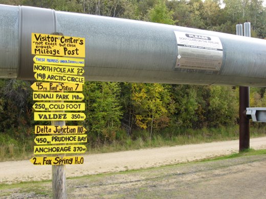 The Oil Pipeline near Fairbanks, Alaska