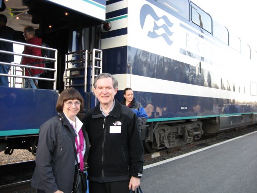 Princess Ultradome rail cars at Denali, Alaska