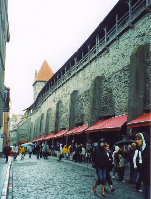 Street scene in Tallinn, Estonia